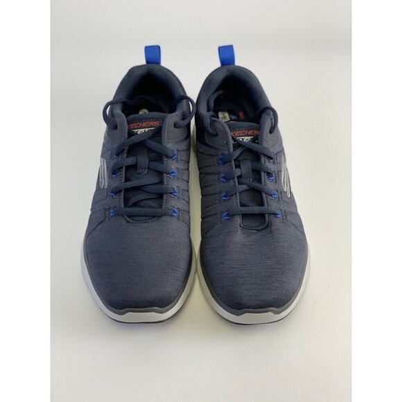 Skechers Flex Advantage 4.0 Navy Lace Sneaker Comfort Memory Foam 232227 Men 8.5 - Picture 4 of 10